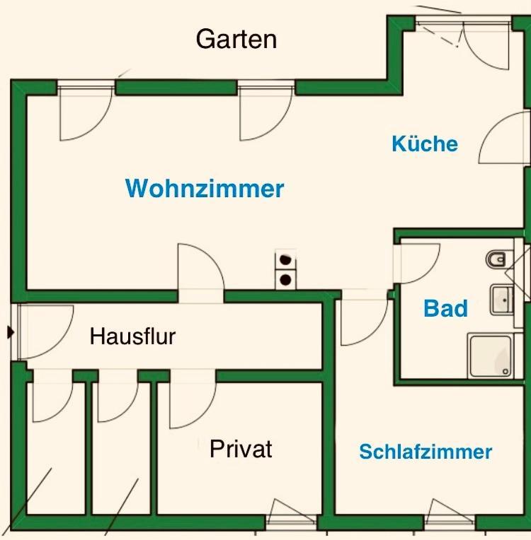 Ferienwohnung Green Garden Berlin Dış mekan fotoğraf